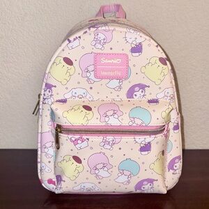 Loungefly Pastel Sanrio Character Mini Backpack - Pink, Purple, Yellow, Blue